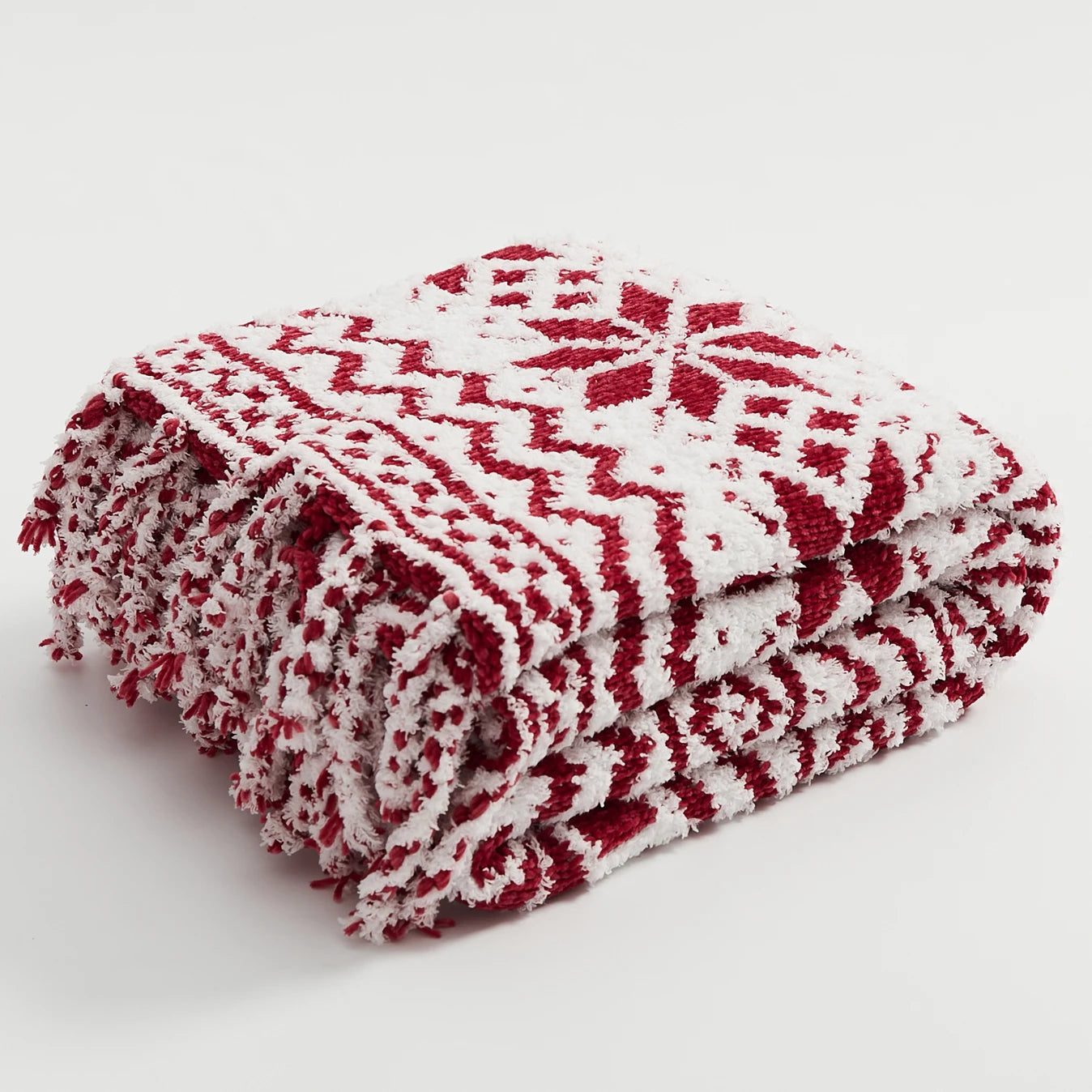 Couverture Noël en Tricot