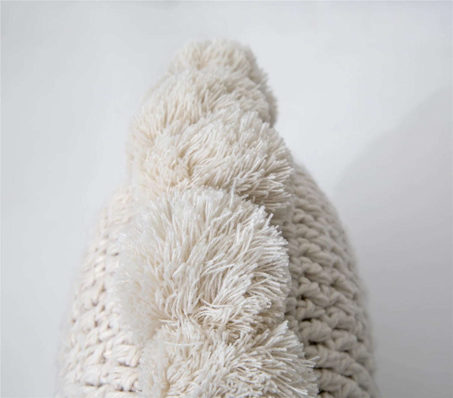 Coussin Crochet à Pompon