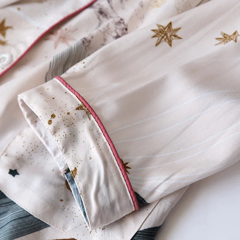 Pyjama en Viscose Ciel Étoilé