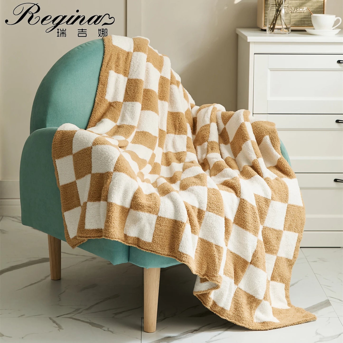 Couverture à Carreaux en Damier