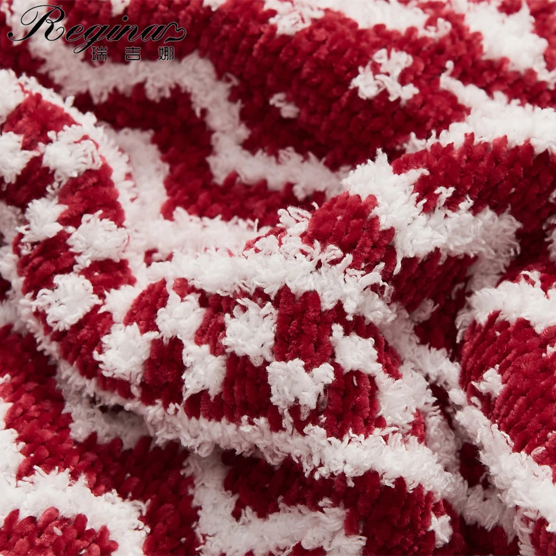 Couverture Noël en Tricot