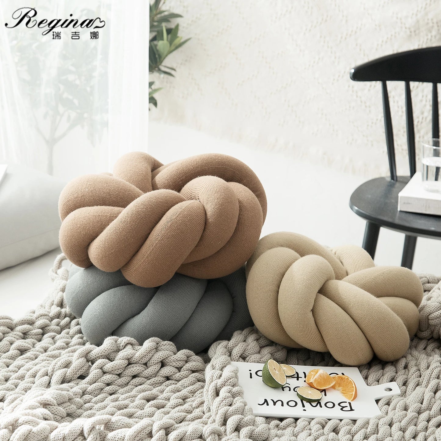 Coussin Rond Fil Épais