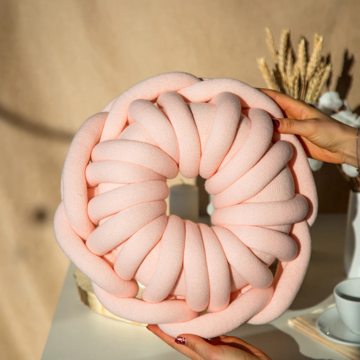 Coussin Rond Fil Épais