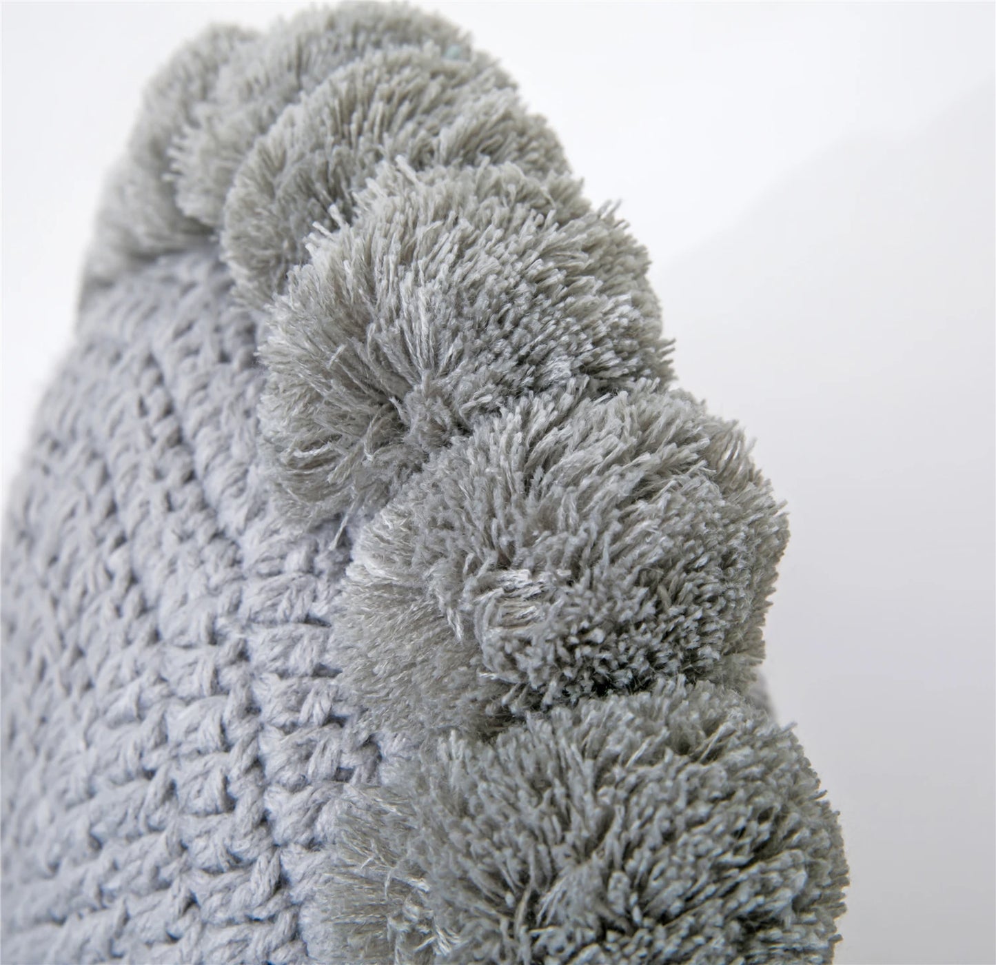 Coussin Crochet à Pompon