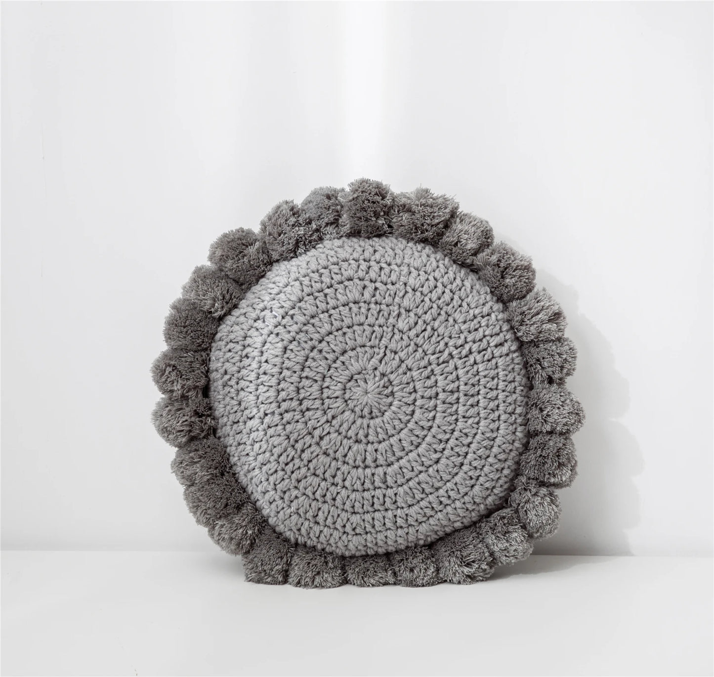 Coussin Crochet à Pompon