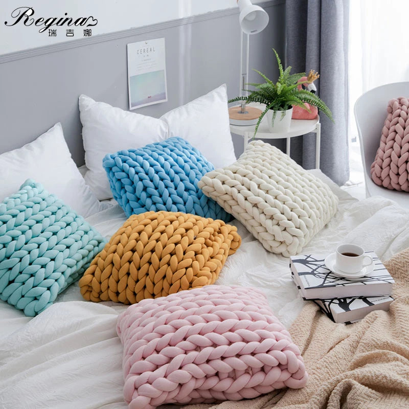 Coussin Rond Fil Épais