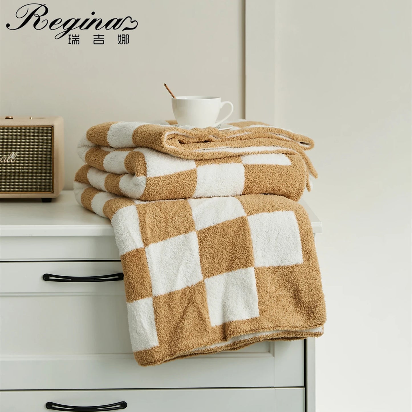 Couverture à Carreaux en Damier