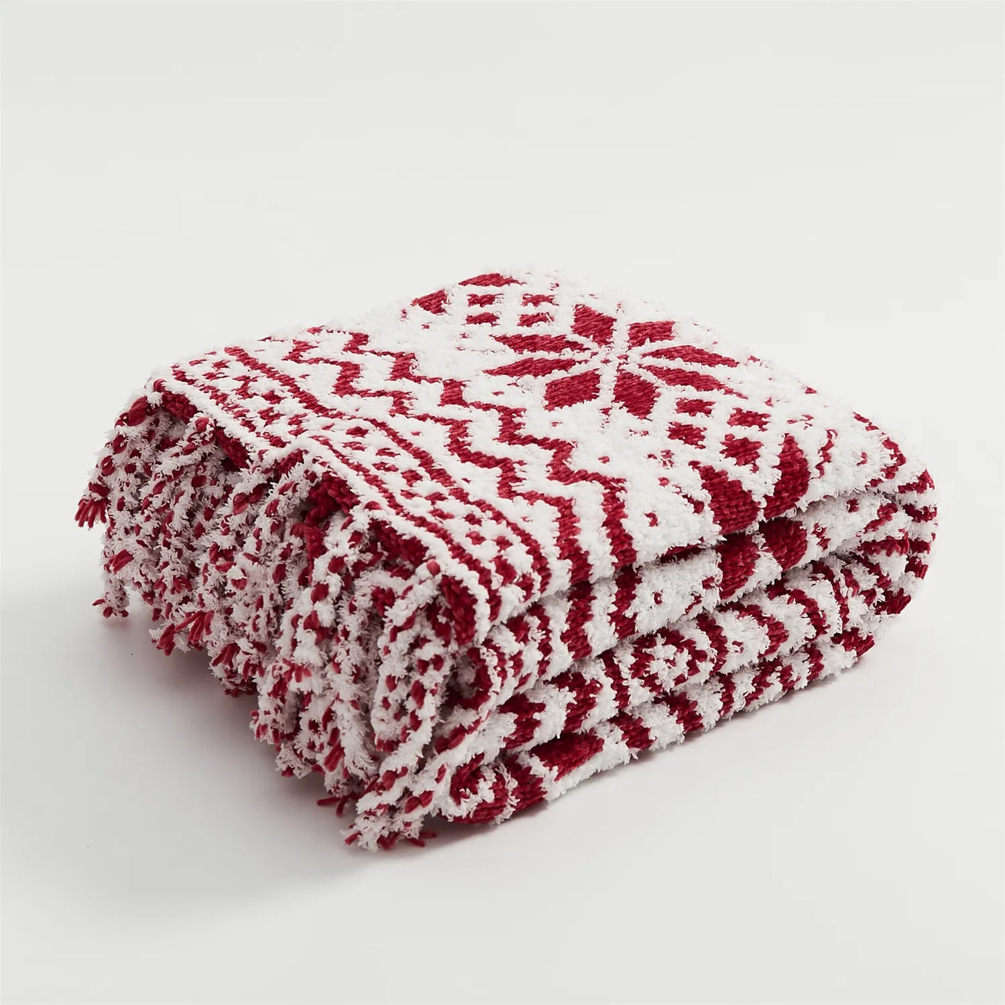 Couverture Noël en Tricot