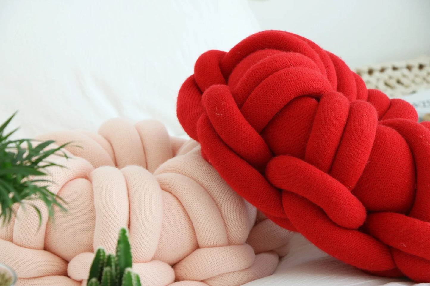 Coussin Rond Fil Épais