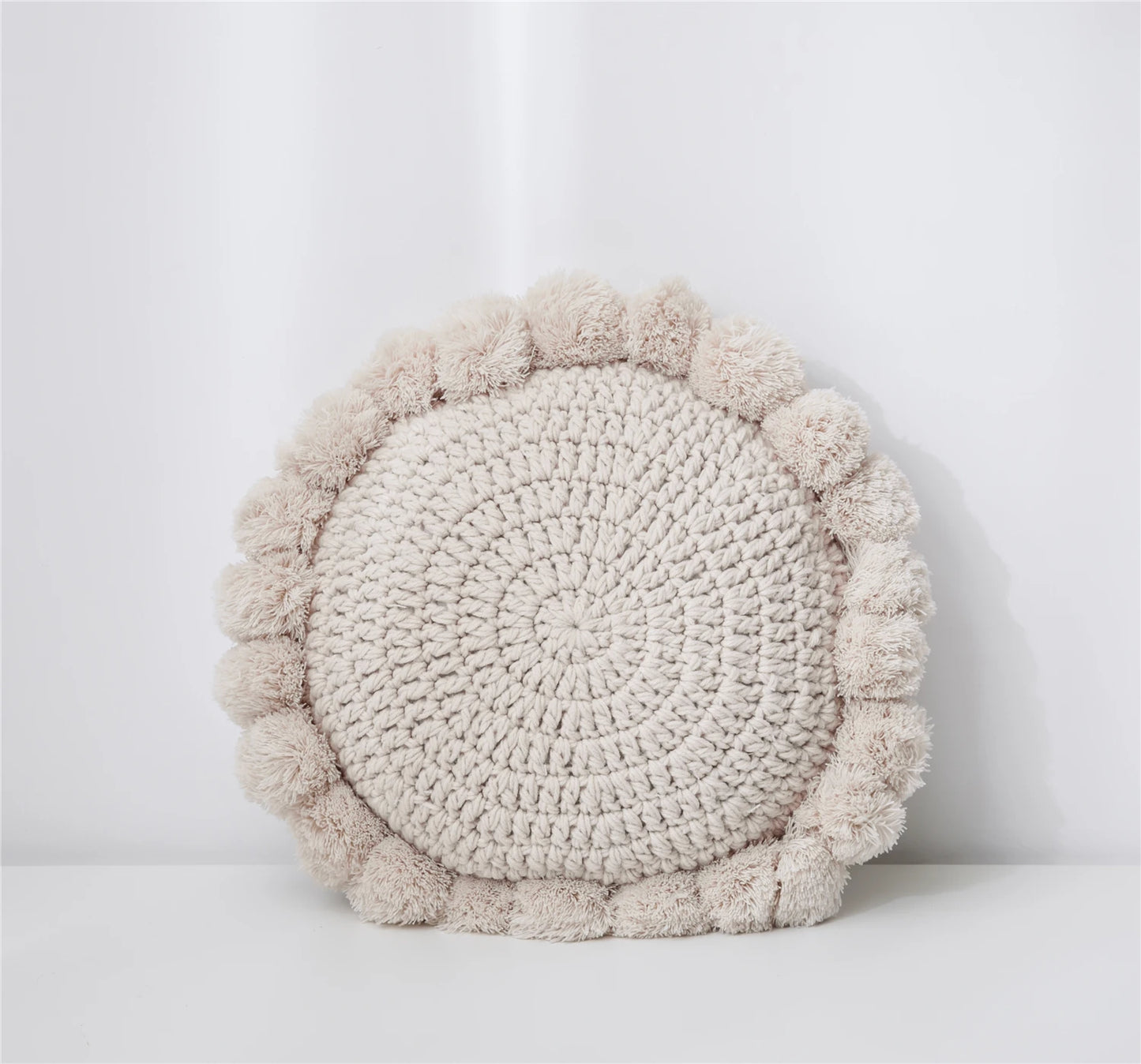 Coussin Crochet à Pompon