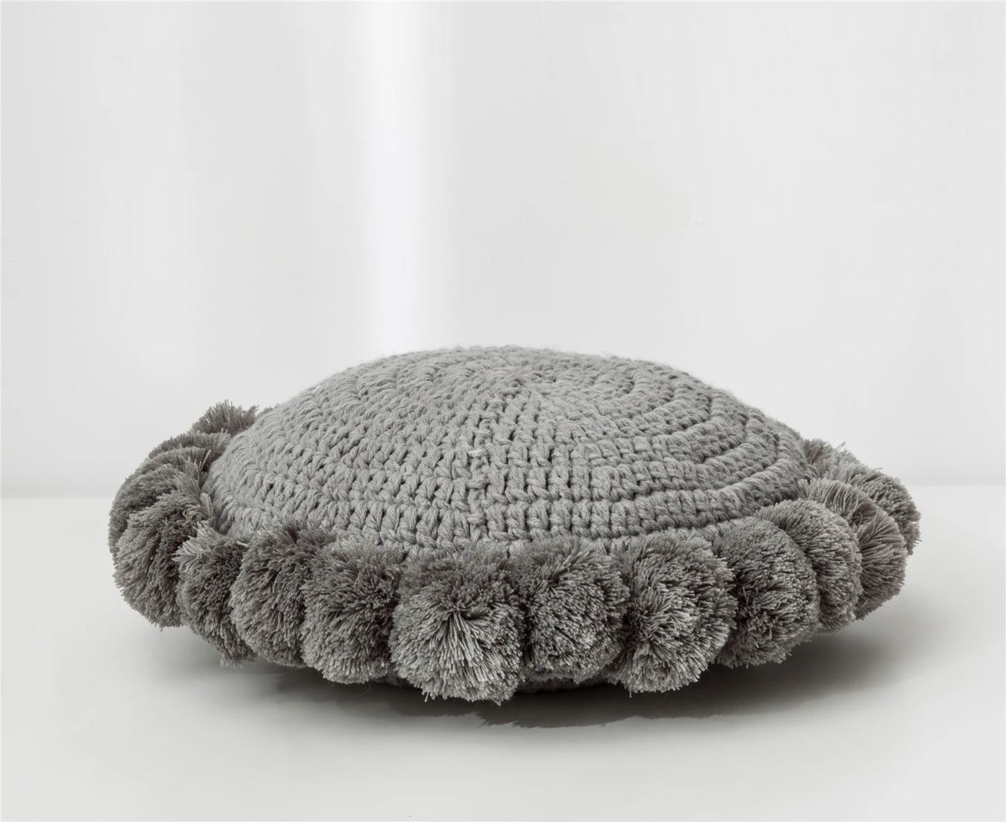 Coussin Crochet à Pompon