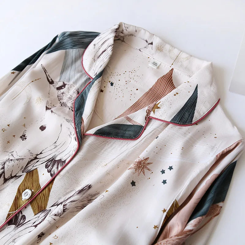 Pyjama en Viscose Ciel Étoilé