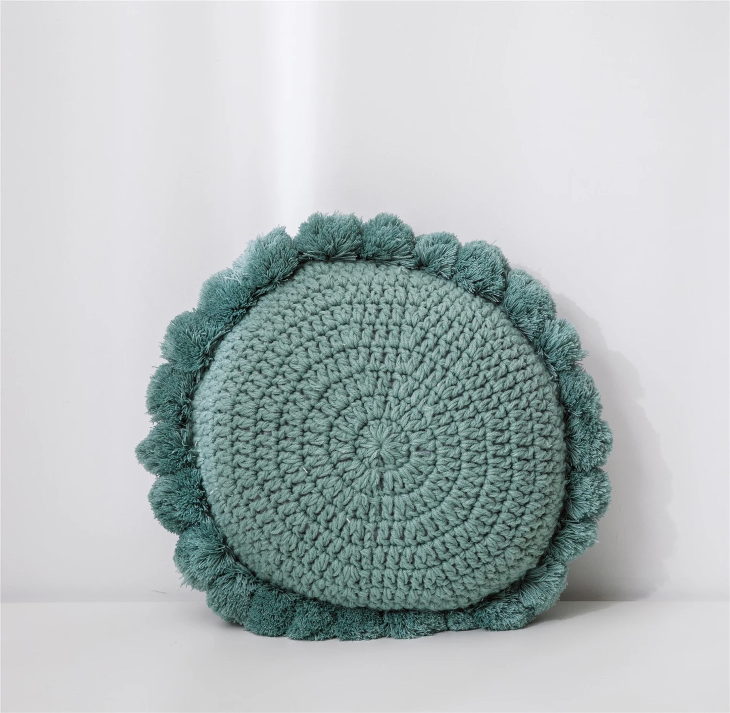 Coussin Crochet à Pompon