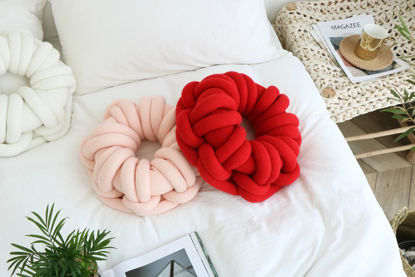 Coussin Rond Fil Épais