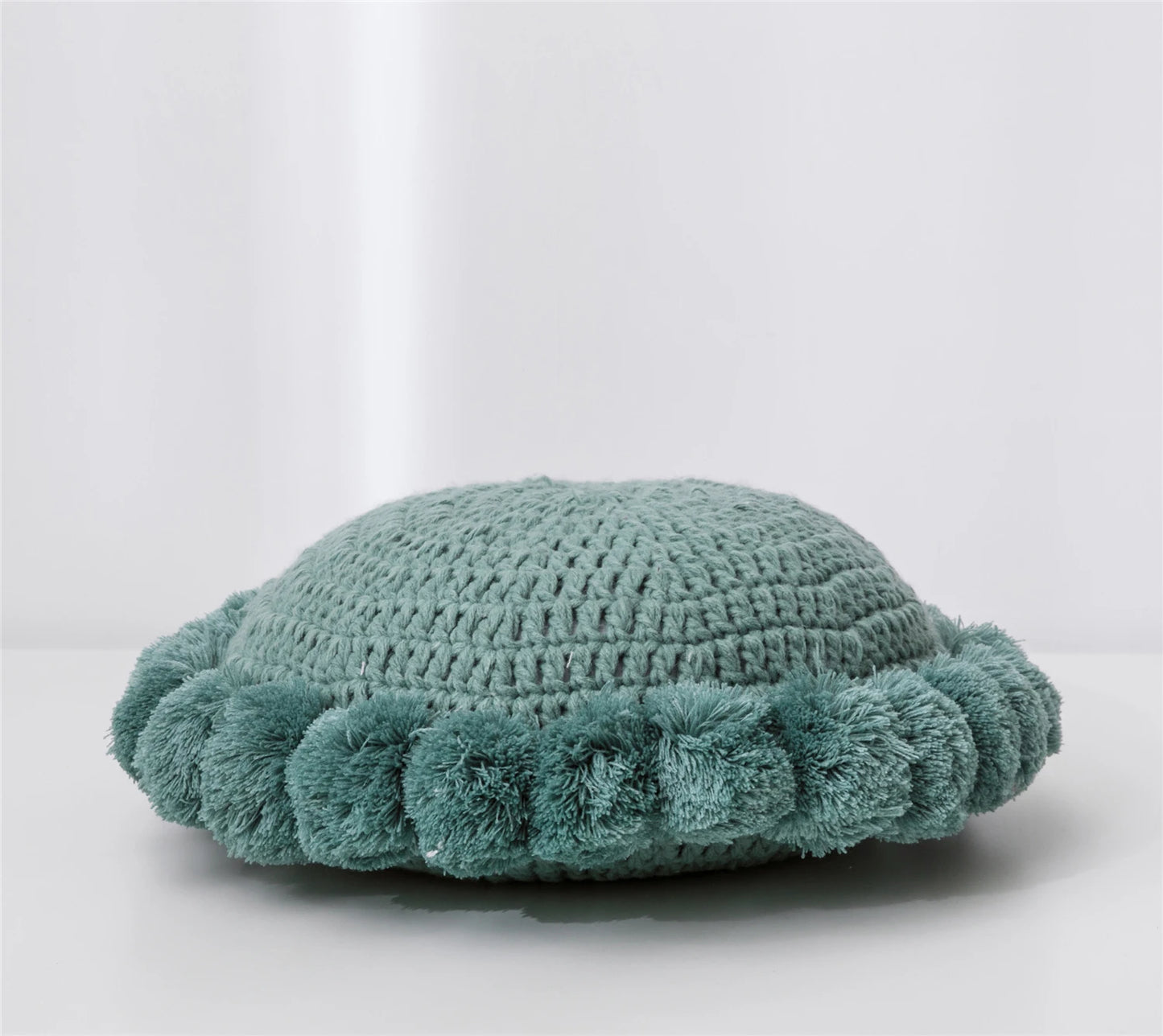 Coussin Crochet à Pompon
