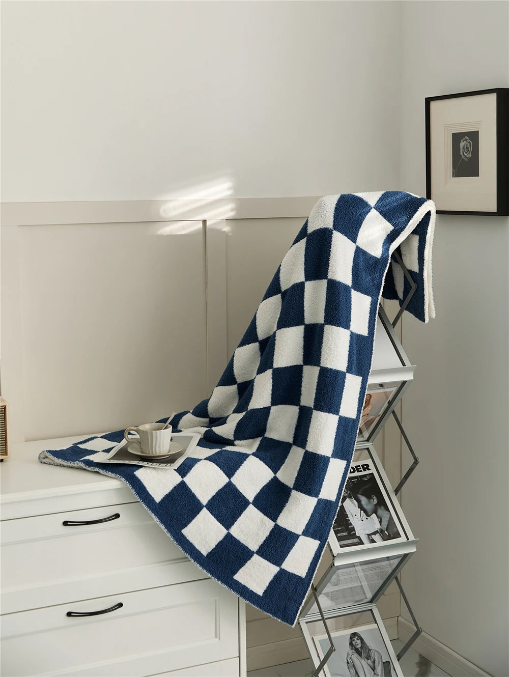 Couverture à Carreaux en Damier