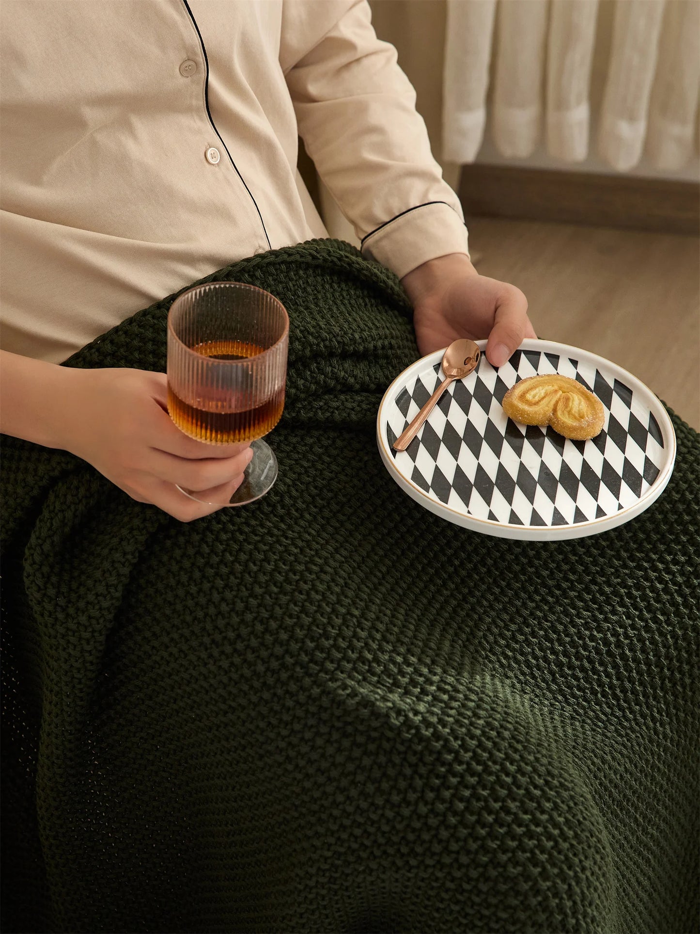 Couverture Plaid Nordique Douce et Chaude