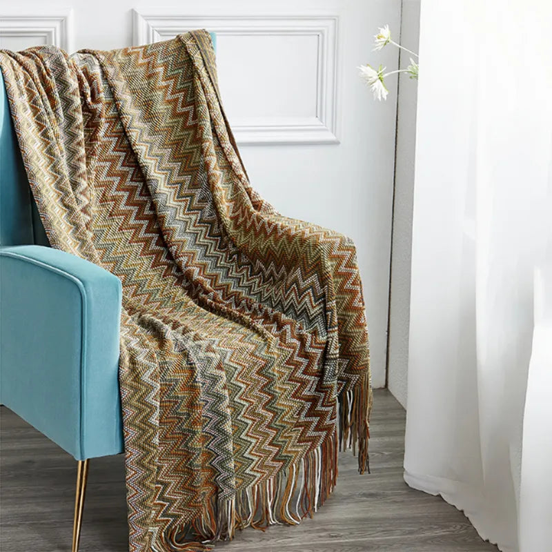 Couverture à Motif Aztèque
