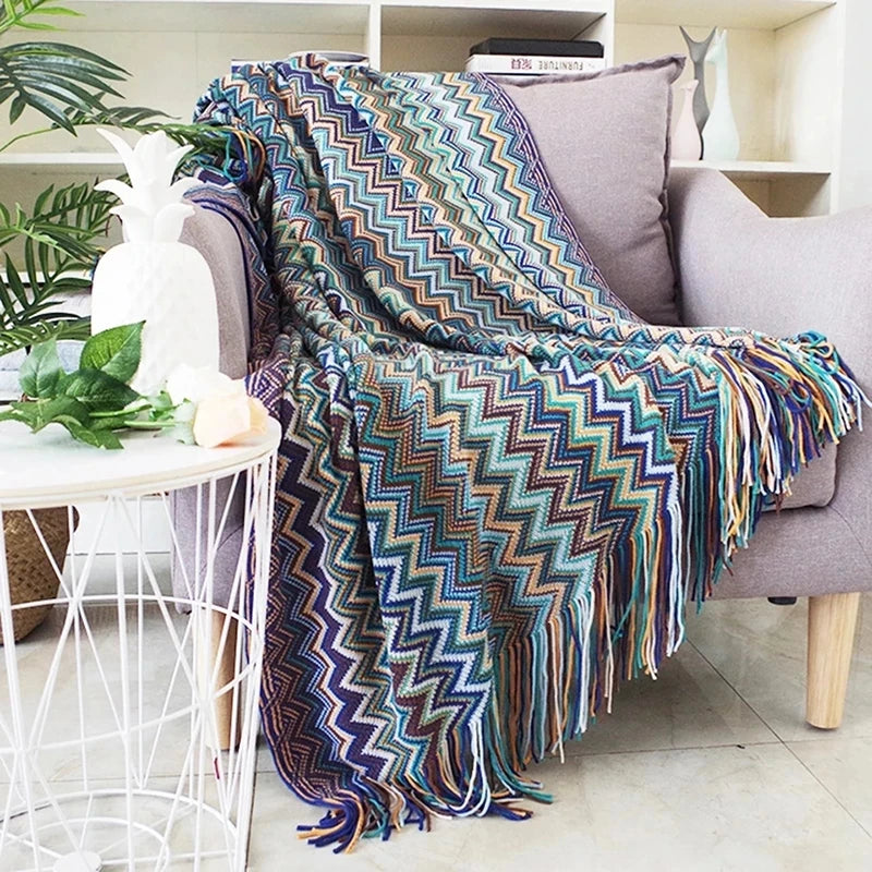 Couverture à Motif Aztèque