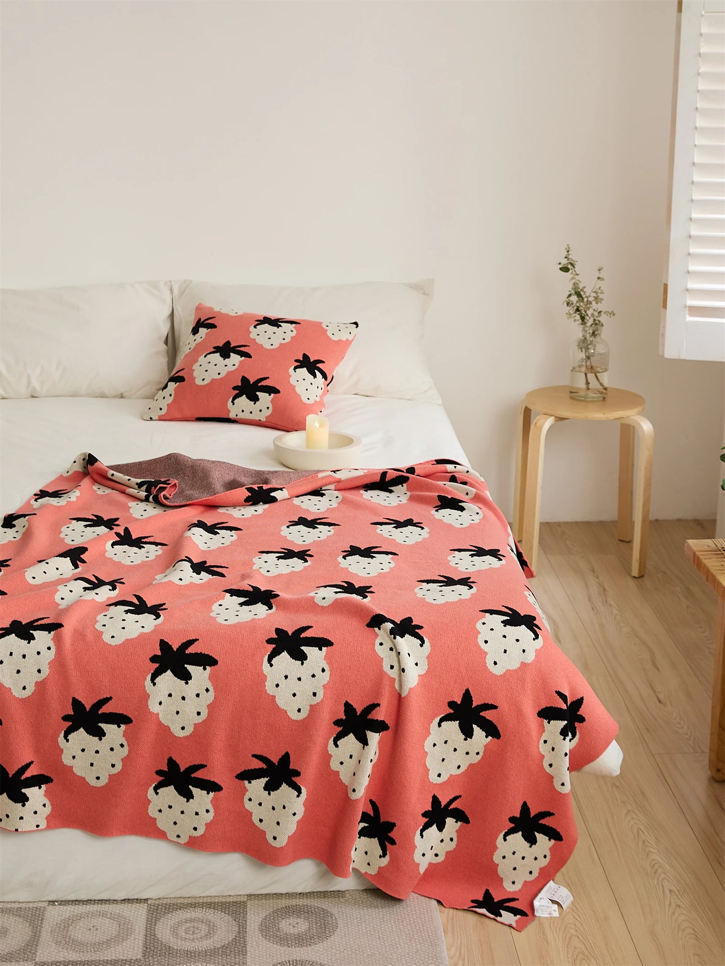 Couverture Design à Motif Raisin