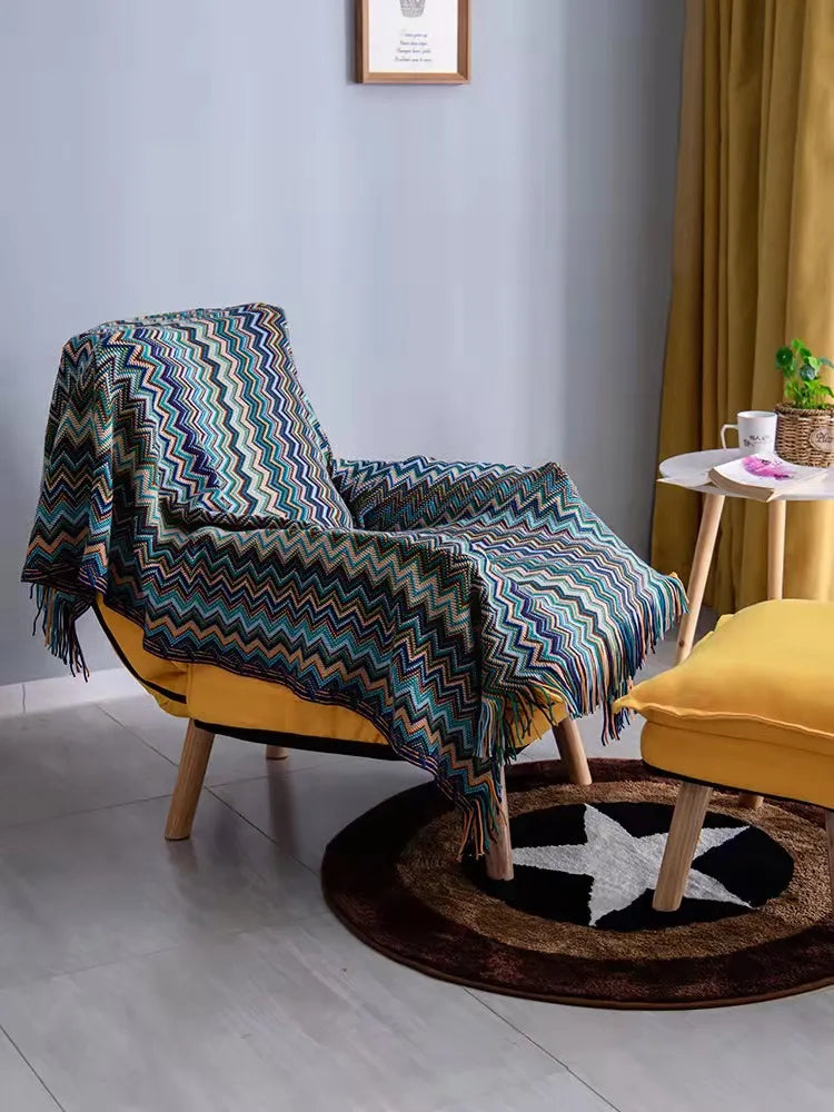 Couverture à Motif Aztèque