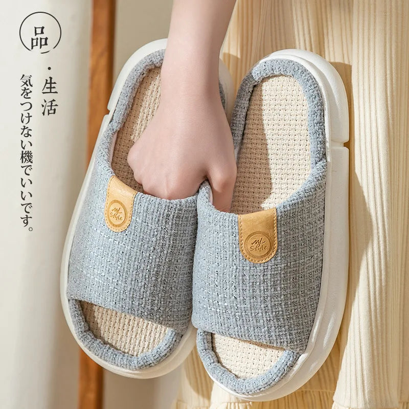 Pantoufle Lapin en Lin