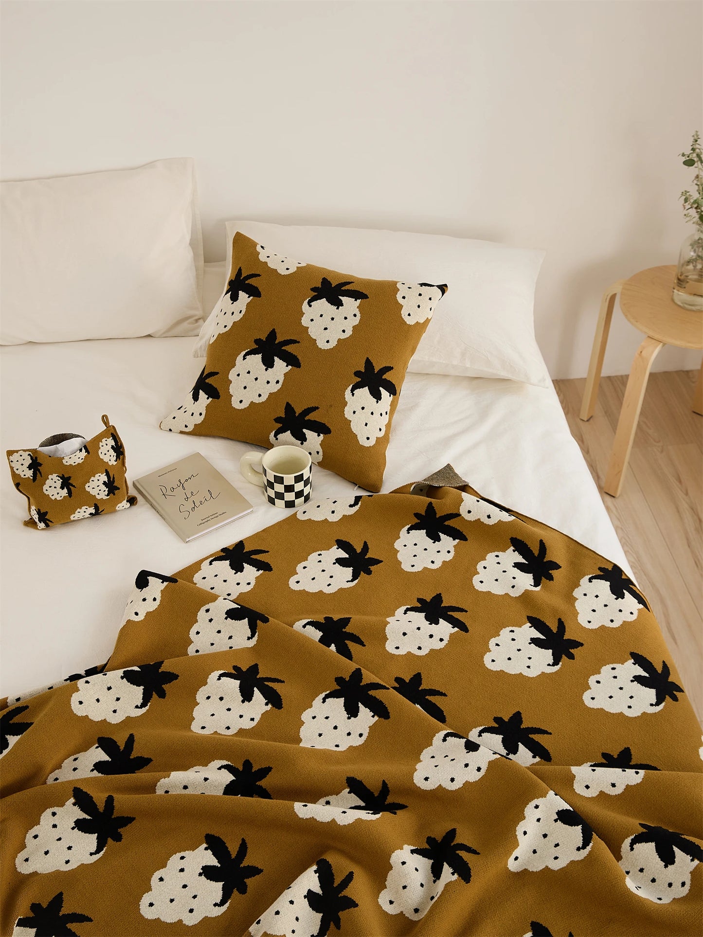 Couverture Design à Motif Raisin