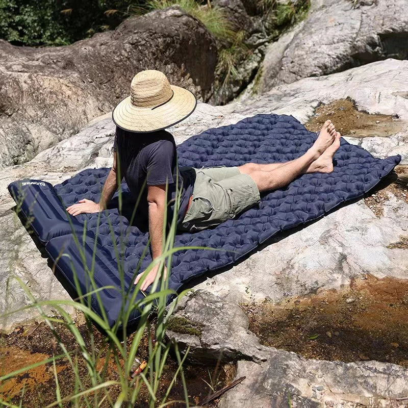 Matelas Gonflable Double avec Oreiller intégré