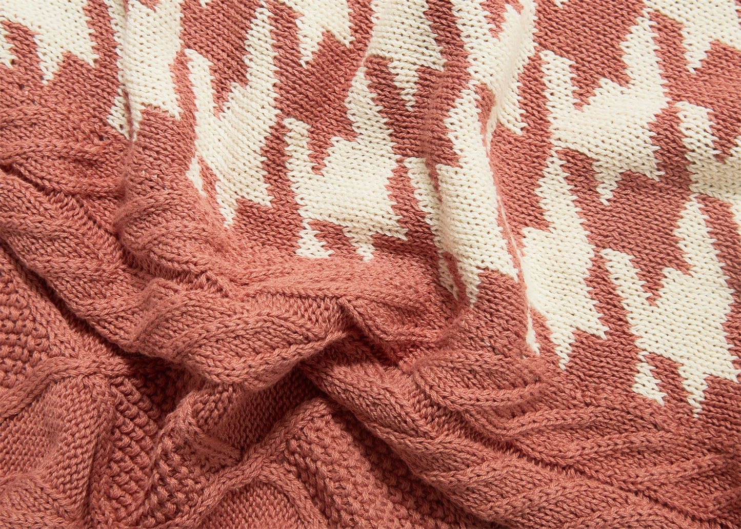Couverture à Motif Pied de Poule