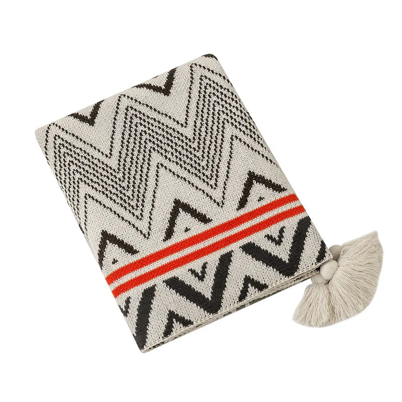 Couverture à Motif Aztèque