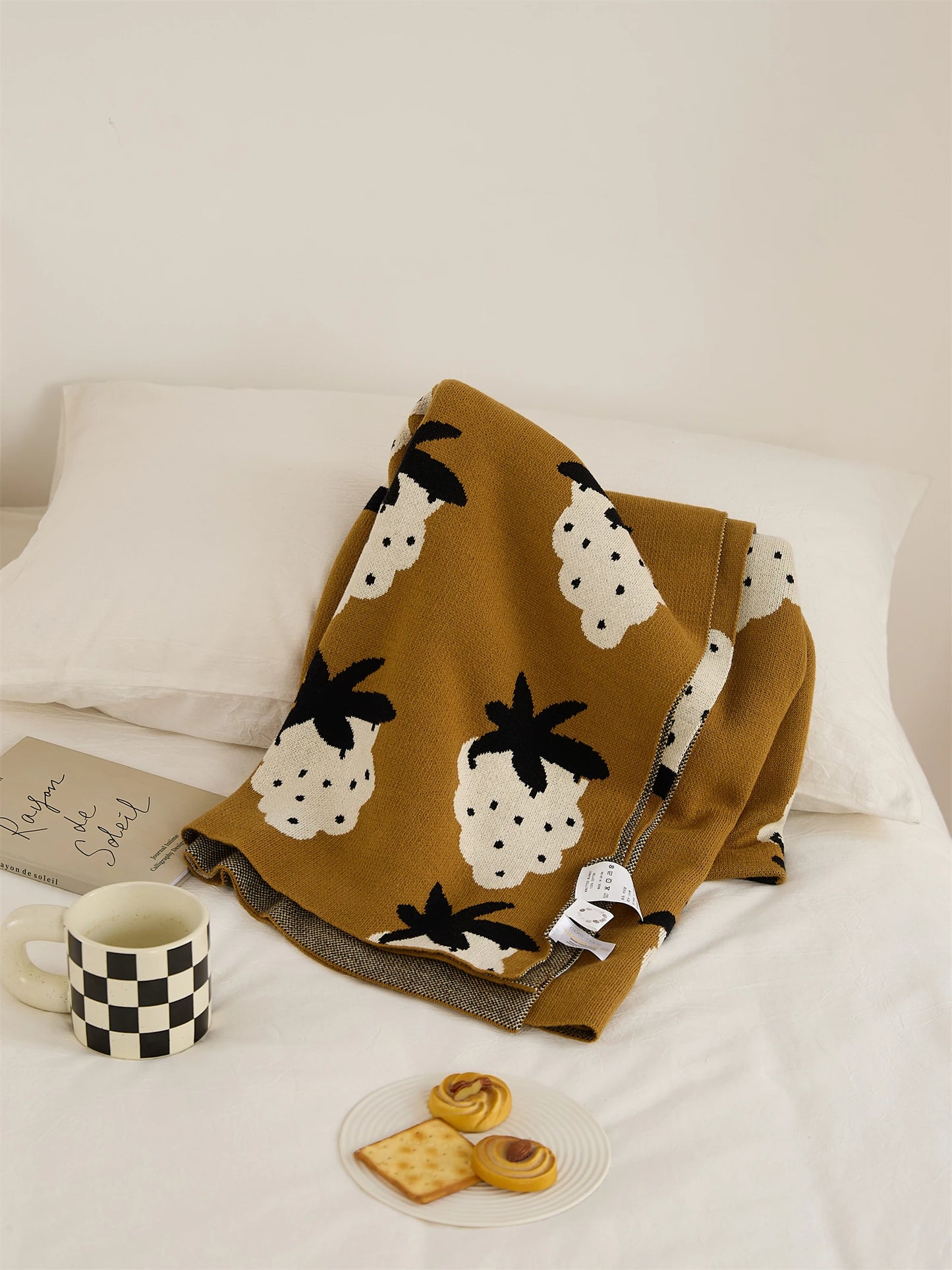 Couverture Design à Motif Raisin