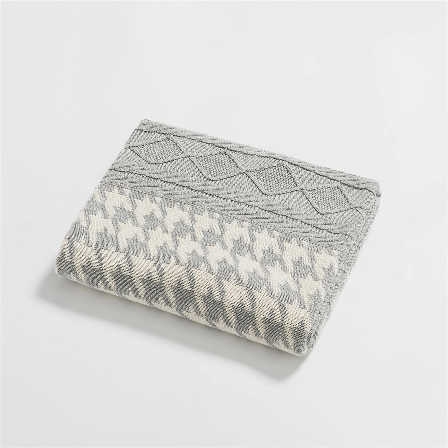 Couverture à Motif Pied de Poule