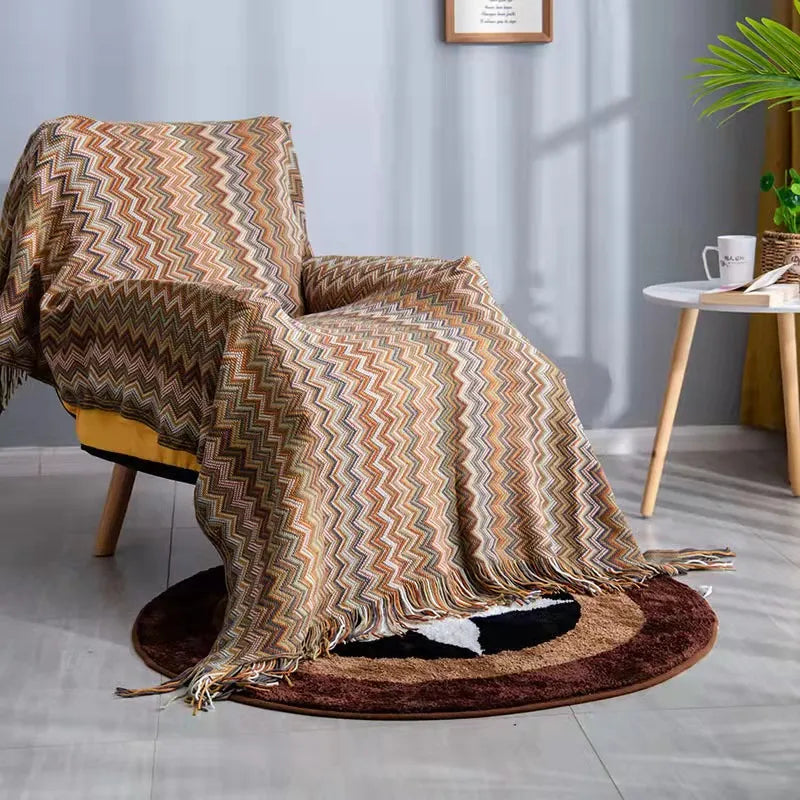 Couverture à Motif Aztèque