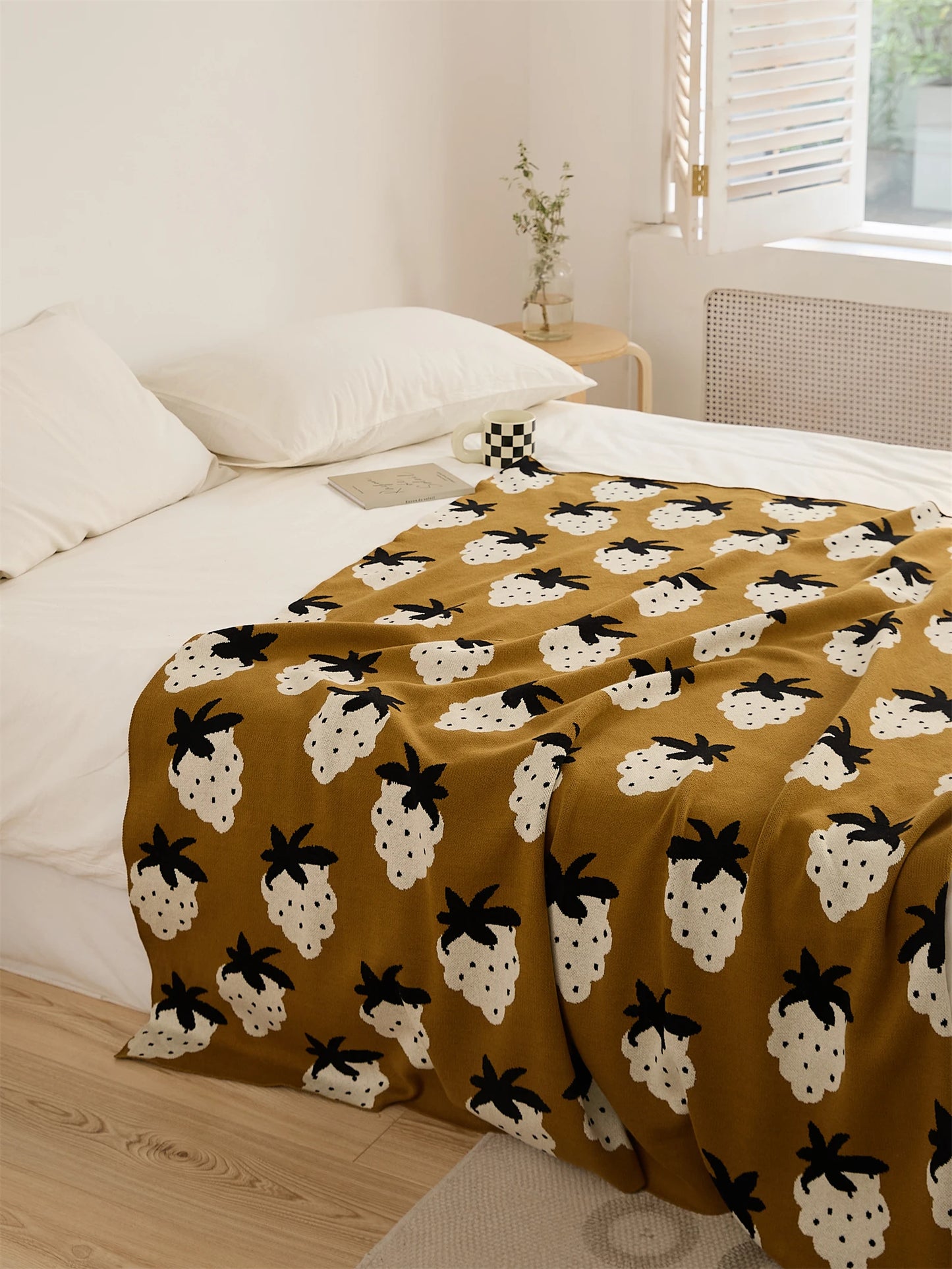 Couverture Design à Motif Raisin