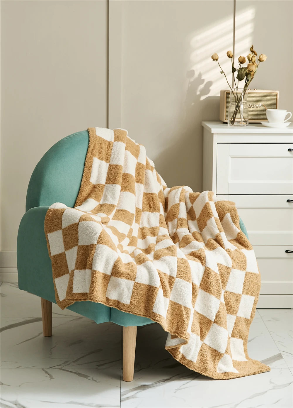 Couverture à Carreaux en Damier