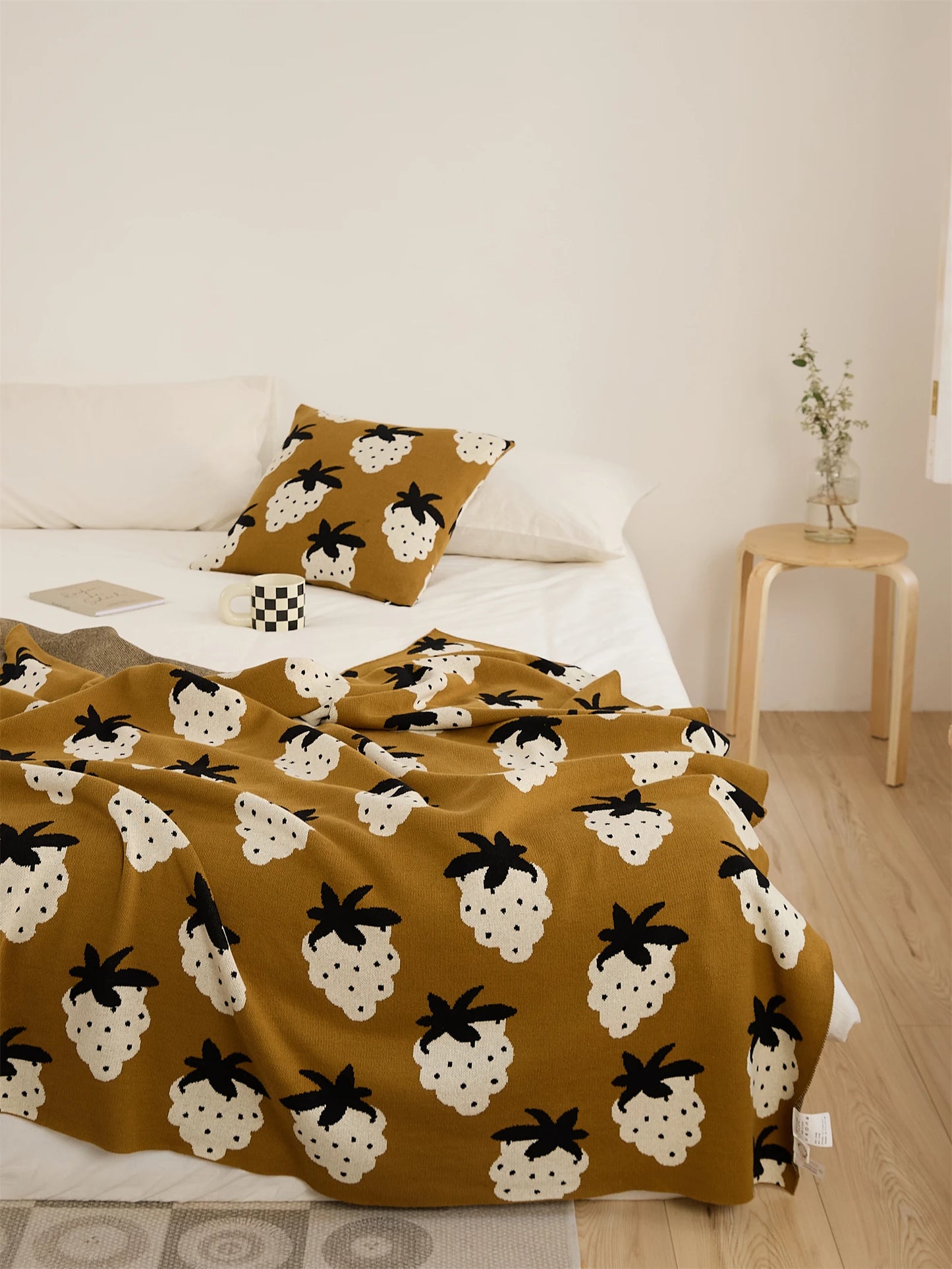 Couverture Design à Motif Raisin