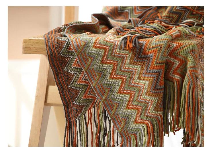 Couverture à Motif Aztèque