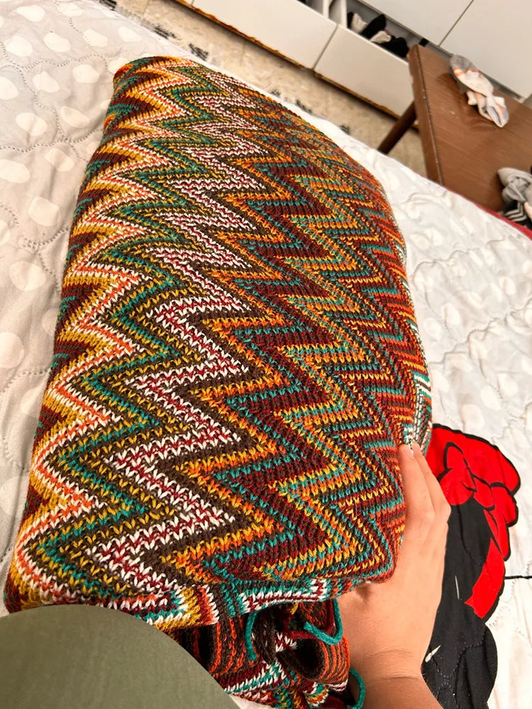 Couverture à Motif Aztèque