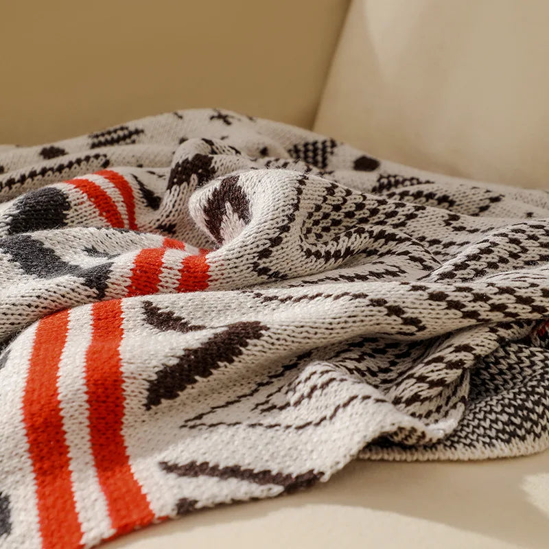 Couverture à Motif Aztèque