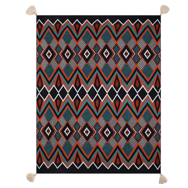 Couverture à Motif Aztèque