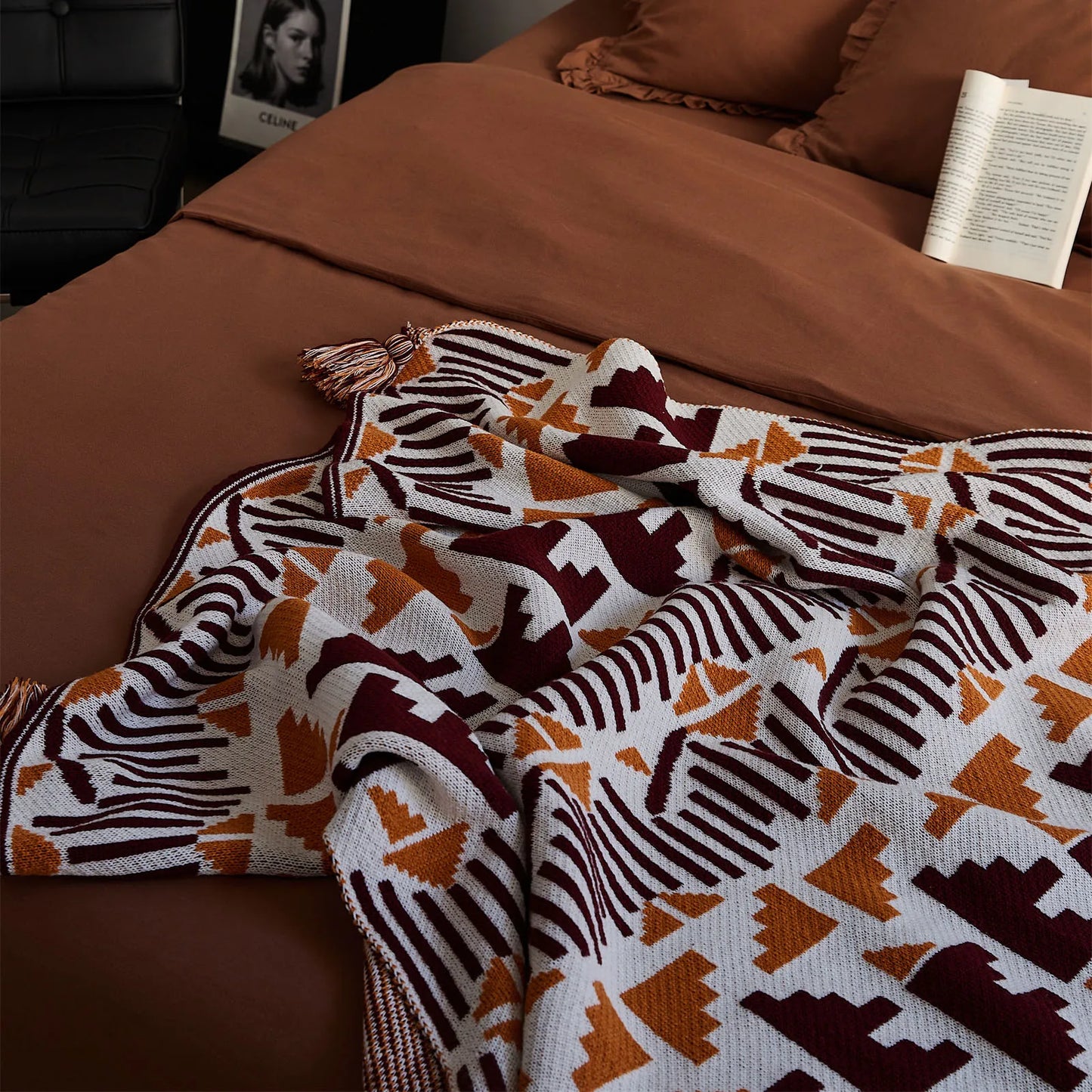 Couverture Géométrique Boho