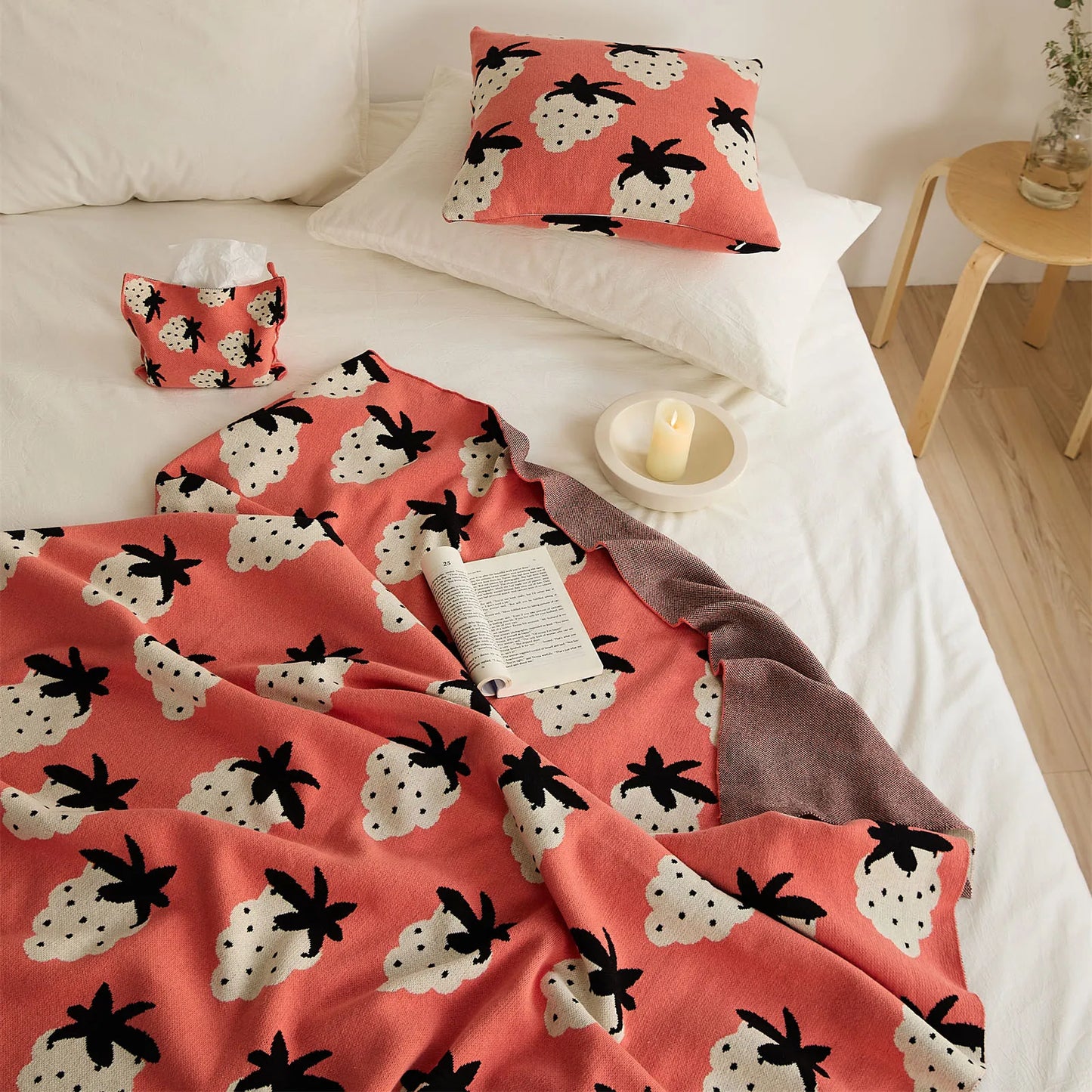 Couverture Design à Motif Raisin