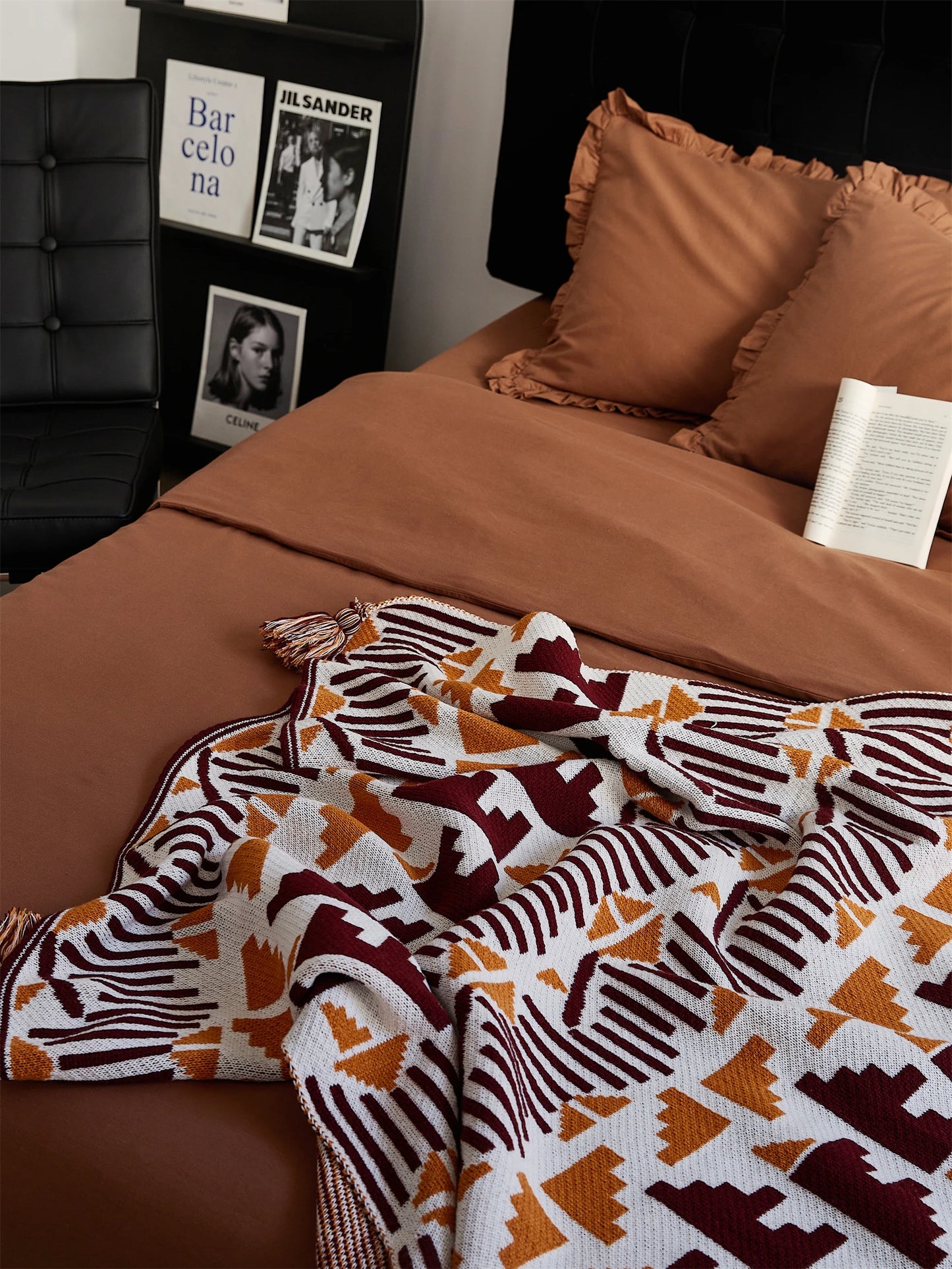 Couverture Géométrique Boho