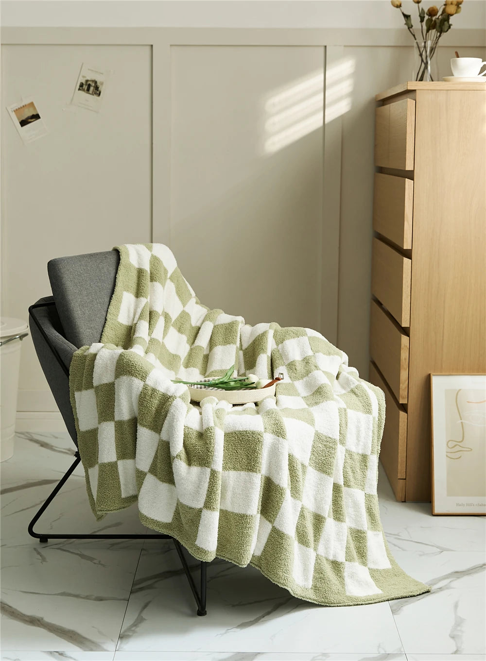 Couverture à Carreaux en Damier