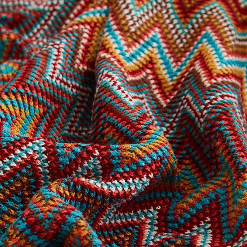 Couverture à Motif Aztèque