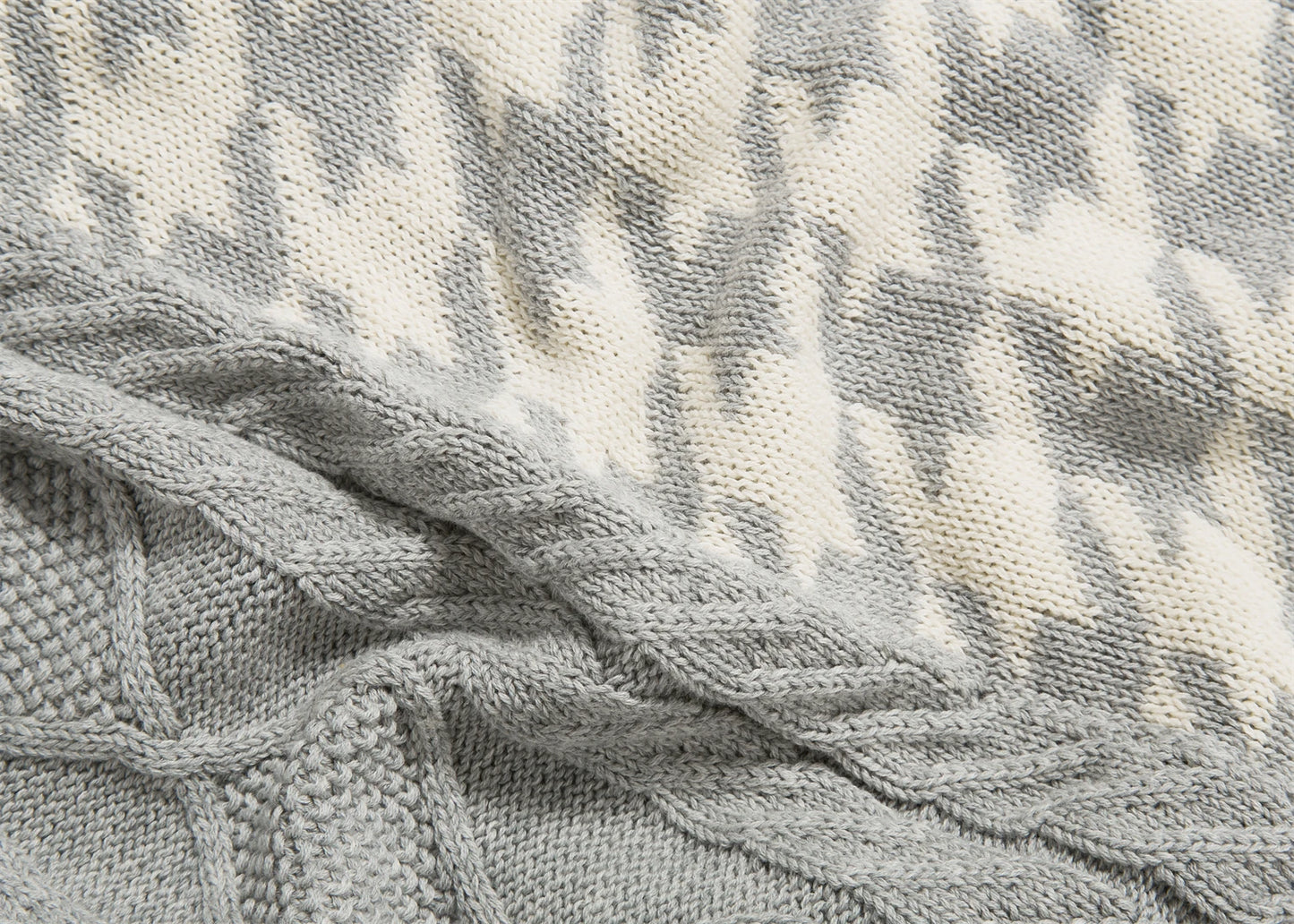 Couverture à Motif Pied de Poule