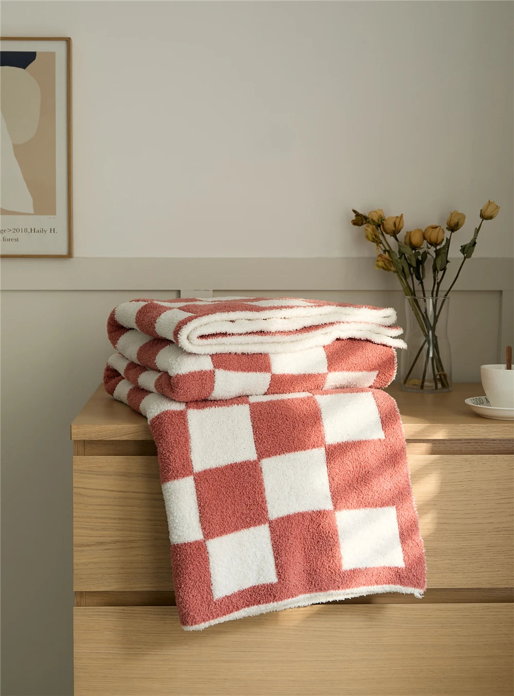 Couverture à Carreaux en Damier
