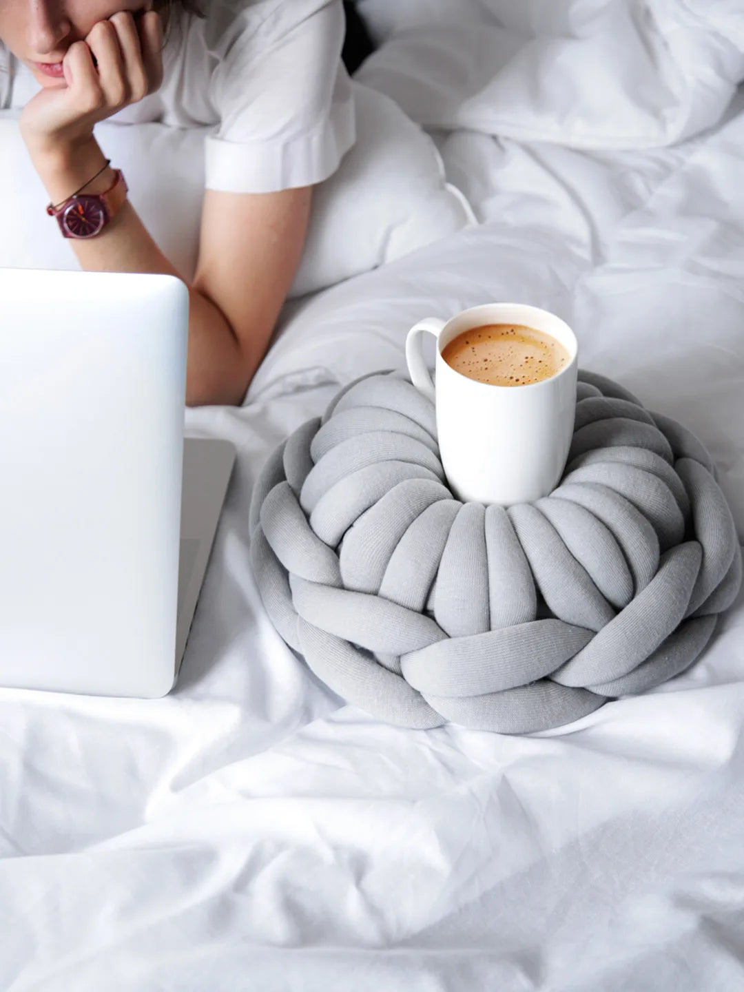 Coussin Rond Fil Épais