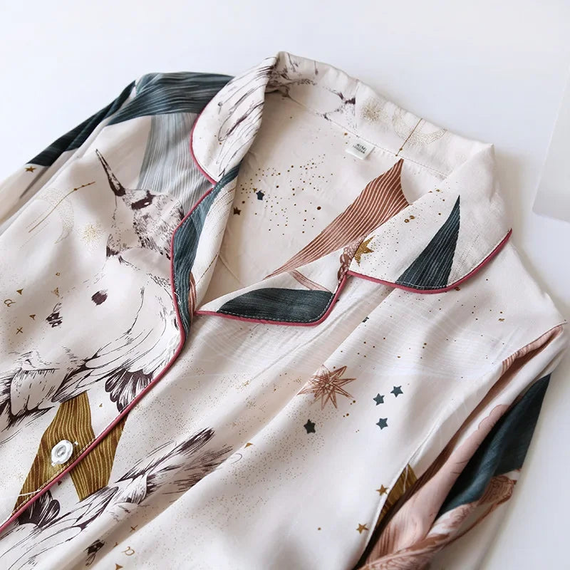 Pyjama en Viscose Ciel Étoilé