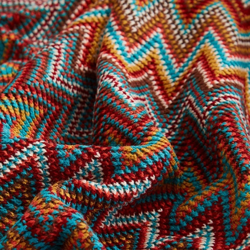 Couverture à Motif Aztèque